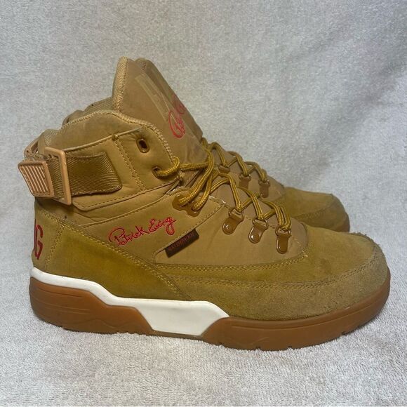 PATRICK EWING ATHLETICS 33 HI WINTER Wheat/Gum/Red 1BM00238-918 Mens Size 12 - Picture 1 of 7